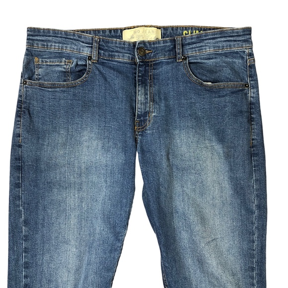 Maurice Malone Mo Jeans Vintage Y2K Straight Leg Blue Denim Jeans 38x33 - Picture 4 of 7